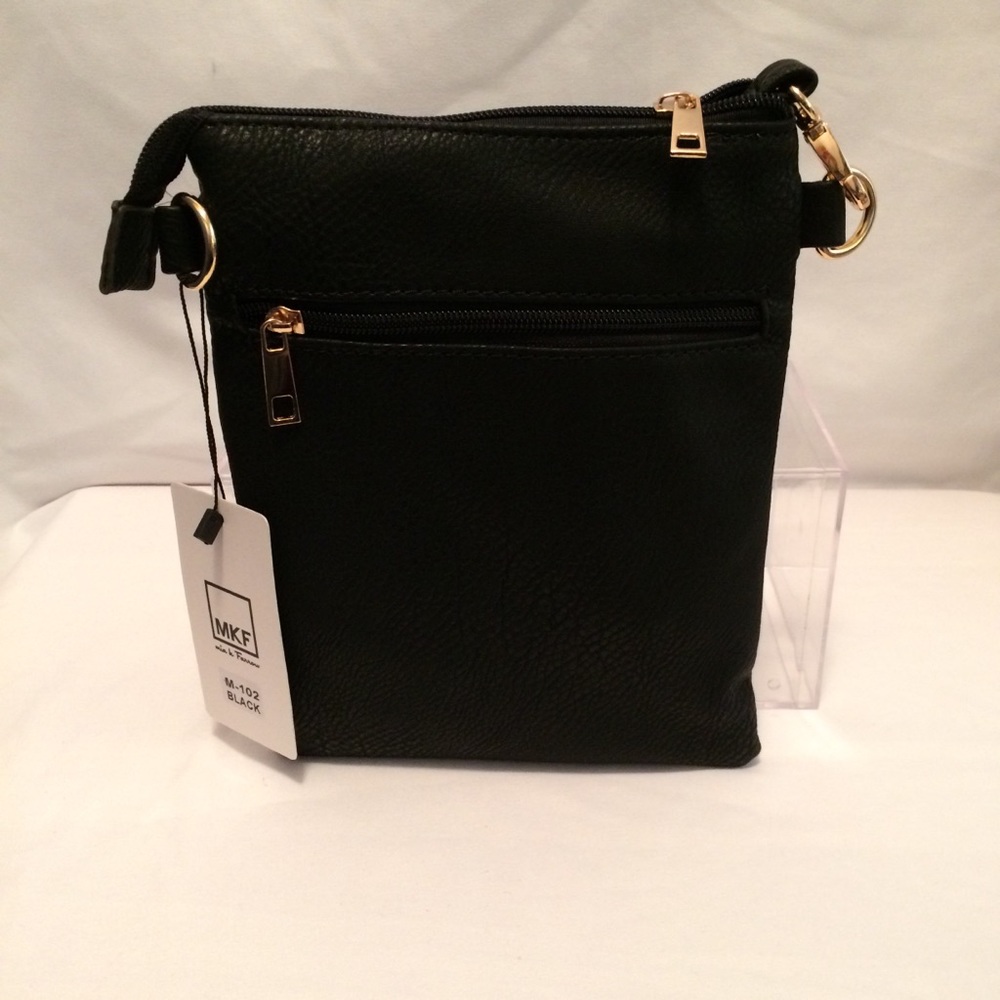 NWT Black Double-Zip Crossbody by Mia K Farrow - Picture 6 of 8